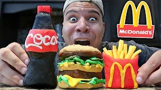 DIY PLAY DOH McDONALD'S (EDIBLE McDonald's HAPPY MEAL SLIME)