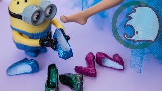 DIY, How to make shoes for a doll. Как сделать туфли для куклы.