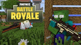 Monster School: FORTNITE BATTLE ROYALE CHALLENGE - Minecraft Animation