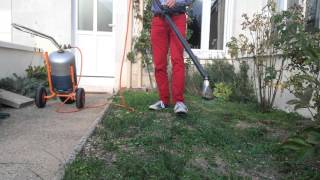 La lance RIPAGREEN VS jardin en herbe...filmé par mon fils