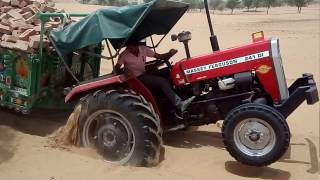 Massey Ferguson 241 DI and john deere