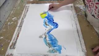 Pintura abstracta / Demostración / Acrílicos / Formas
