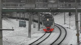 Электропоезд ЭД4М-0473 ЦППК перегон Фили - Москва-Пасс-Смоленская