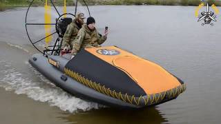 Аэролодка Юкагир-450 с тяговым трёхлопастным винтом