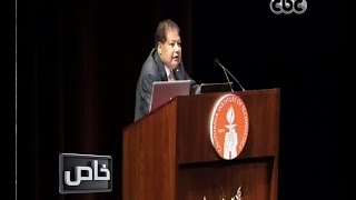 خاص | جزء من كلمة د. زويل أثناء حفل تكريمه بجامعة كالتك