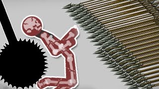 Stickman Turbo Dismount Zombie Gameplay Part 5 - Arrow Rain