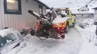 Moving eng & trans out of garage