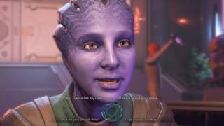 Mass Effect Andromeda Romance Asari Keri Have Fling with Keri at Vortex