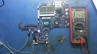 Ремонт ноутбука Toshiba SATELLITE S50-A-K7M. Находим неисправность без схемы.