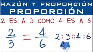 Qué es una proporción EJEMPLOS