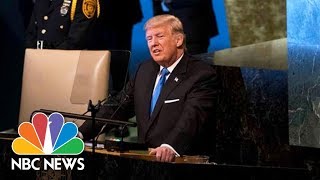 President Donald Trump Addresses the United Nations General Assembly (Full) | NBC News