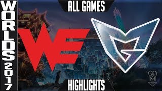 WE vs SSG Highlights ALL GAMES - Worlds 2017 Semifinals Team WE vs Samsung Galaxy