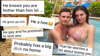 Reacting to your ASSUMPTIONS about my BOYFRIEND in a HOT TUB! | couple assumptions 2019