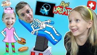 СИМУЛЯТОР Мультяшной БОЛЬНИЦЫ в игре Pepi Hospital от FFGTV Милана и папа играют и Веселятся