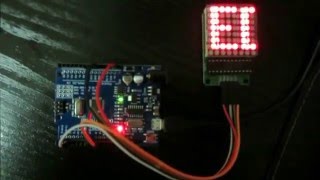 #1 (Test) Scrolling text with a MAX7219 LED Dot Matrix Module and an Arduino UNO - easy!