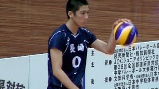 男子中学生バレーボール全国大会・決勝 長崎 VS 埼玉 【第１セット】神戸周馬ハイキュー JOC | Volleyball junior high school Haikyuu  Japan