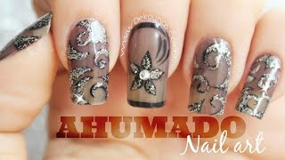 Decoración de uñas efecto ahumado - smoky nail art