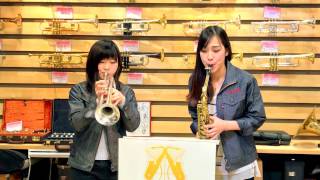 【音楽教室の講師が…魔女の宅急便を演奏！？】トランペットとサックスでジブリ?一発撮りシリーズ　Kiki's Delivery Service 【服部管楽器】
