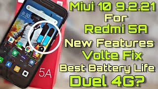 Redmi 5A Miui 10 9.2.21 Global Beta Update - New Features Add - Duel 4G? - Full Review