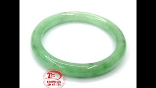 Vòng tay ngọc tự nhiên cho nữ, Vòng cẩm thạch đẹp, Vòng cẩm thạch đeo tay, TSVN013613