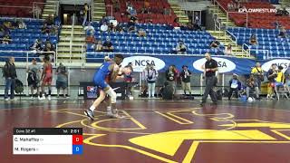 120 Lbs Cons 32 1 Cooper Mahaffey Oklahoma Vs Melvin Rogers Illinois