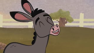 O BURRO IMITANDO O CACHORRO - ILUSTRAÇÕES ANIMADAS
