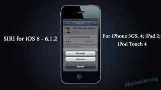 Siri для iOS 6.1.2 и iOS 6/6.1, Siri для iPhone 3GS/4, iPod Touch 4G и iPad 2