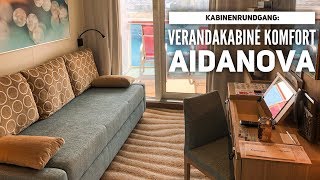 AIDAnova: Verandakabine Komfort Kabinenrundgang