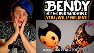 Bendy and the ink machine | YOU WILL BELIEVE Remix by CG5 [SFM] | REACTION
