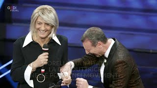 Sanremo 2020, Fiorello entra vestito da Maria De Filippi: la conduttrice gli telefona in diretta