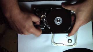 Добыча магнита из винта. Neodium magnet mining from HDD.