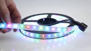 Smart / Pixel LED RGB Strip 60 LEDs/m 60 Pixels/m 16ft-6in / 5 meter Roll) - 12v / INK1003 2811