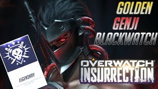 Золотой Гензи Golden Genji Blackwatch Gameplay Overwatch Legendary Uprising Insurrection