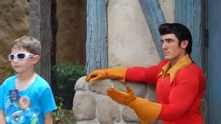 Gaston says 'Good talk' Disney World Magic Kingdom