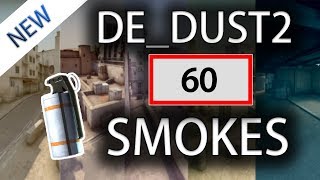 CS:GO - Dust2 ALL SMOKES Tutorial (60 Smokes) [2020]