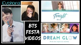 Reacting to BTS - Festa - Jin Tonight, Piano Euphoria & Dream Glow