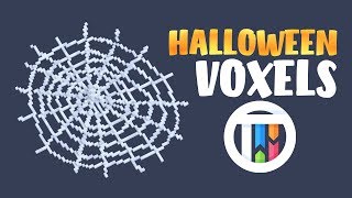 Halloween Voxel Art Cobwebs - MagicaVoxel Tutorial