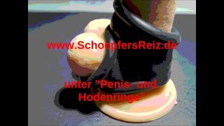 SchoepfersReiz.de - Penisring mit Hodenstretcher - Stretching the Balls