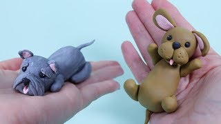 How To Make Fondant Dog Cake Topper / Cake Decorating For Beginners