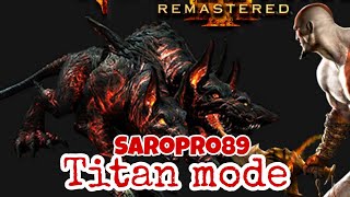 God of War III Remastered Cerberus Titan Mode bossfight