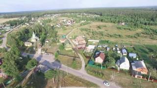 Дорога к Введенскому храму деревни Рыжево Егорьевского района Московской области