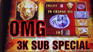 MASSIVE WIN ON BUFFALO GOLD SLOT MACHINE * THIS VIDEO WILL GIVE YOU ANXIETY .......IM SORRY  :)