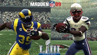 MADDEN 09 PATRIOTS VS. RAMS SUPER BOWL 53 SIMULATION!