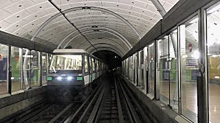 Métro de Paris, Ligne 14: De Olympiades à Saint-Lazare à bord d'une rame MP89 CA
