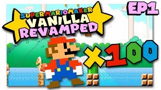 Modded 100 Mario Challenge - Vanilla Revamped Mario Maker #1
