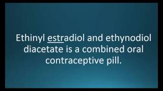 How to pronounce ethinyl estradiol / ethynodiol (Zovia) (Memorizing Pharmacology)