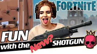 FUN WITH THE NEW SHOTGUN - LOEYA playing FORTNITE BATTLE ROYALE