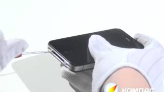 Ремонт Apple iPhone 4. Замена задней панели корпуса в айфоне Компас Сарапул