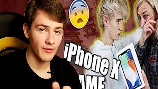 ПОДАРИЛ iPHONE X? ЗАЧЕМ?  РАЗОБЛАЧЕНИЕ А4 и Tofuzy 1