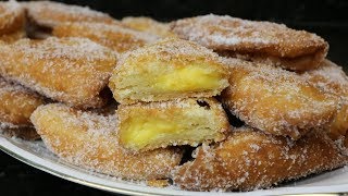 Empanadillas rellenas de flan